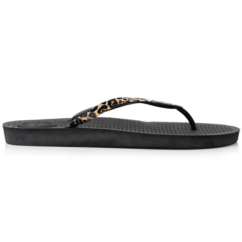 Tongs Femme EVERYWEAR™ Tige Léopard/noir