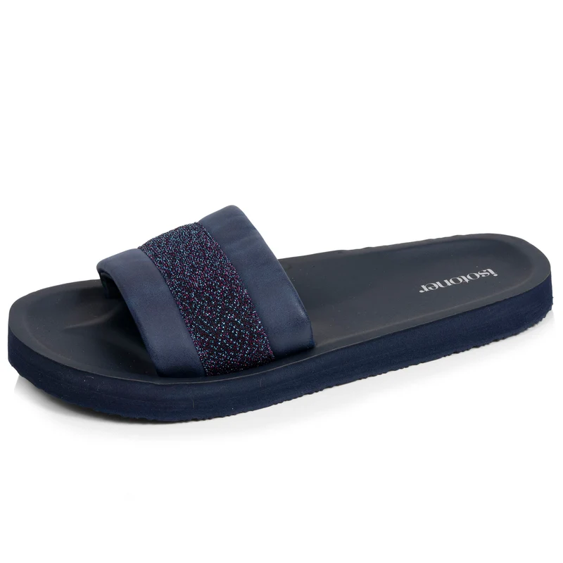 Mules Femme moulées Marine Pailleté