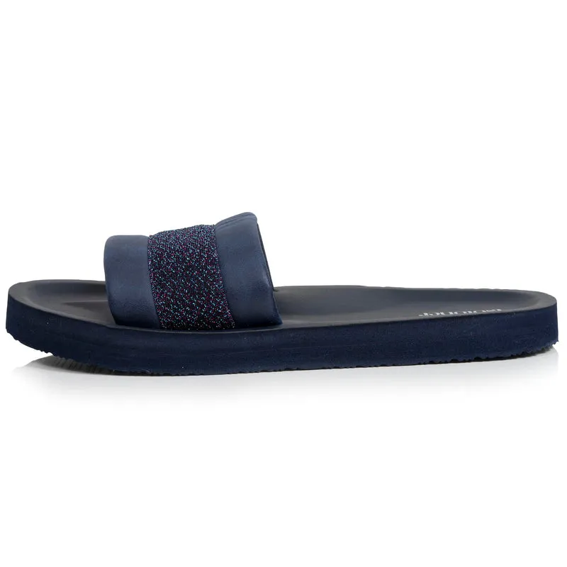 Mules Femme moulées Marine Pailleté