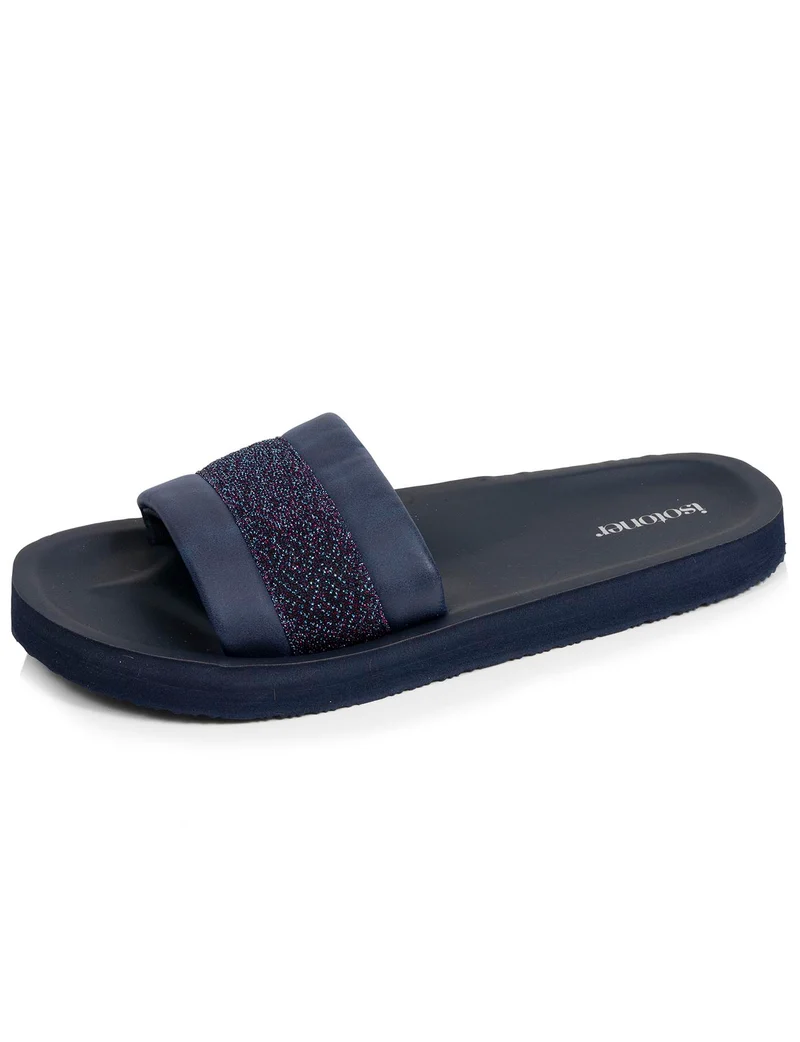 Mules Femme moulées Marine Pailleté