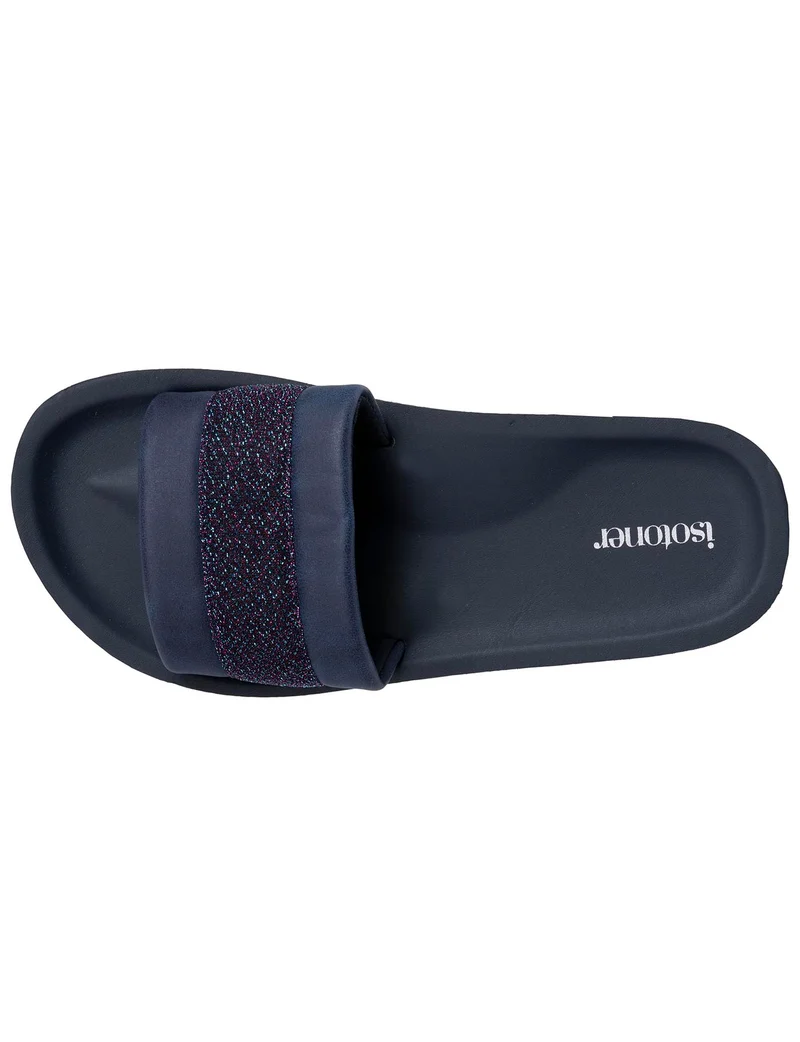 Mules Femme moulées Marine Pailleté