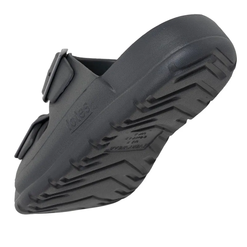 Mules claquettes Homme ajustables Gris