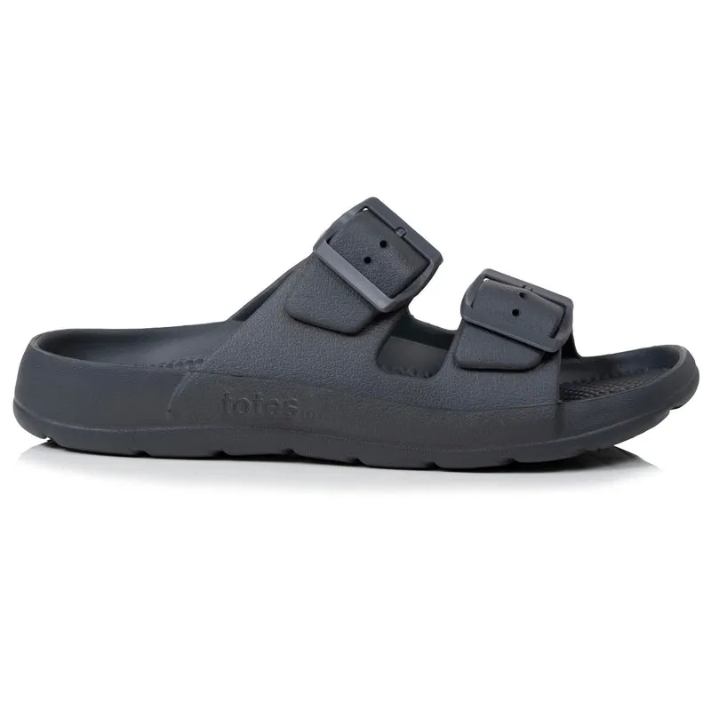 Mules claquettes Homme ajustables Gris
