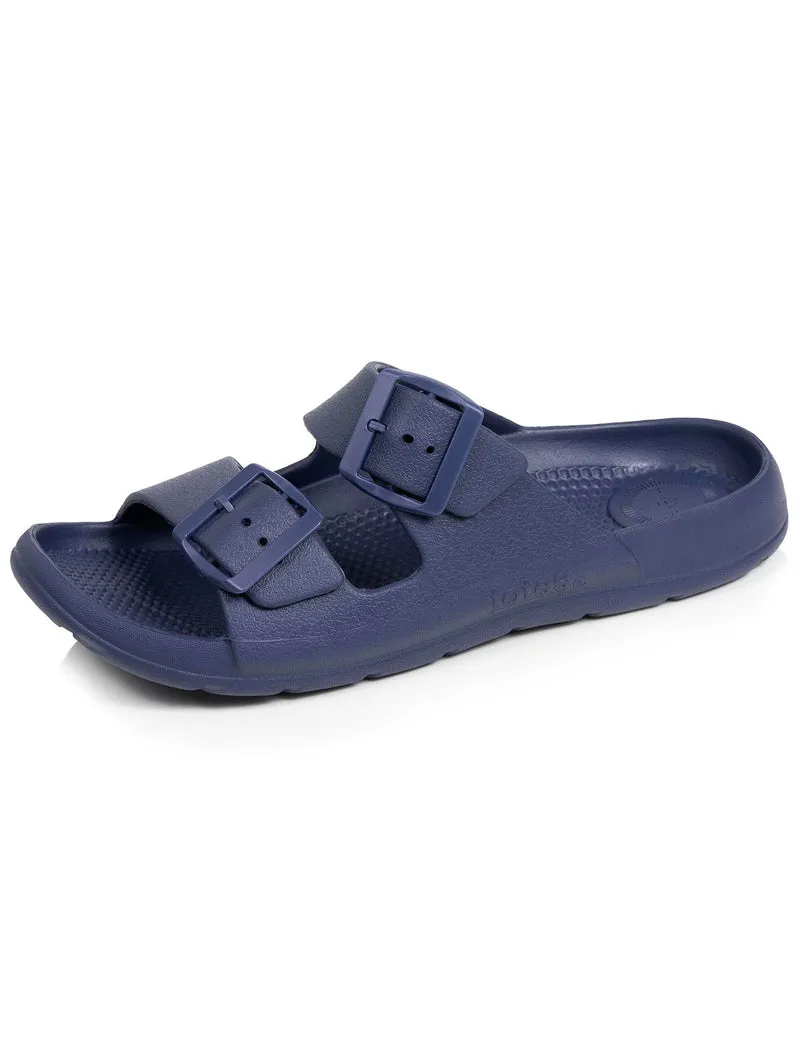 Mules claquettes Homme ajustable Marine