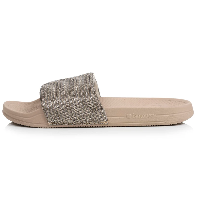 Mules Claquettes Femme EVERYWEAR™ Beige Strass