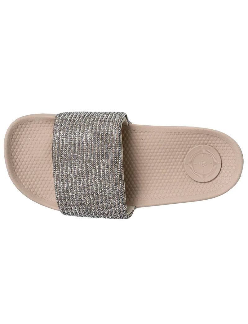 Mules Claquettes Femme EVERYWEAR™ Beige Strass