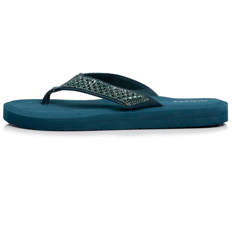 Tongs Femme yoga confort Vert canard