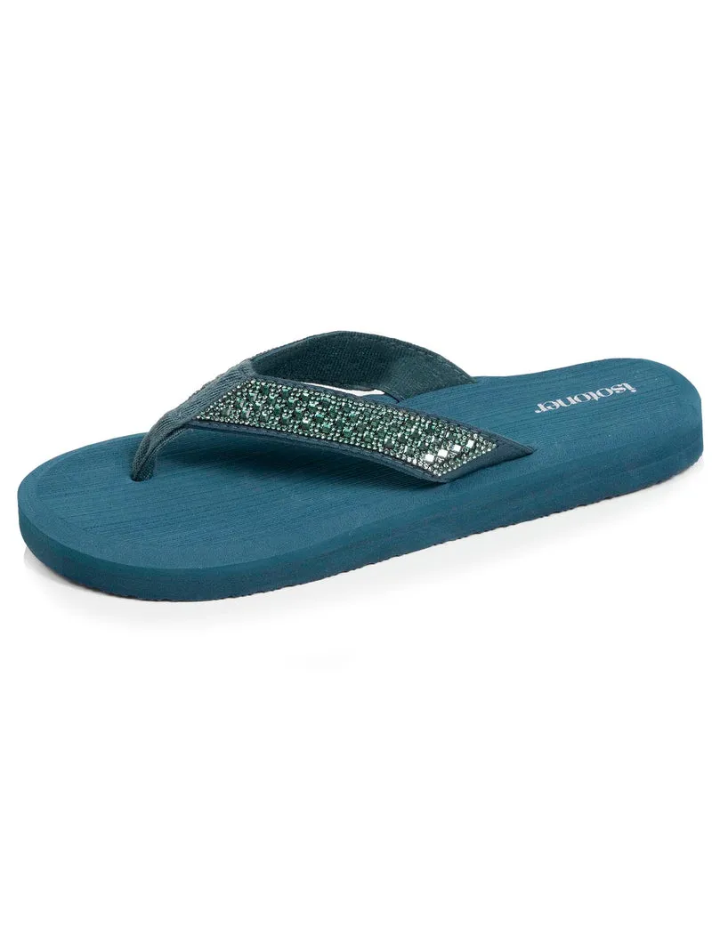 Tongs Femme yoga confort Vert canard