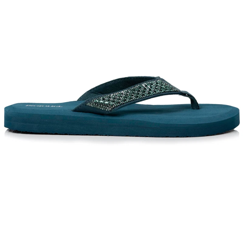 Tongs Femme yoga confort Vert canard