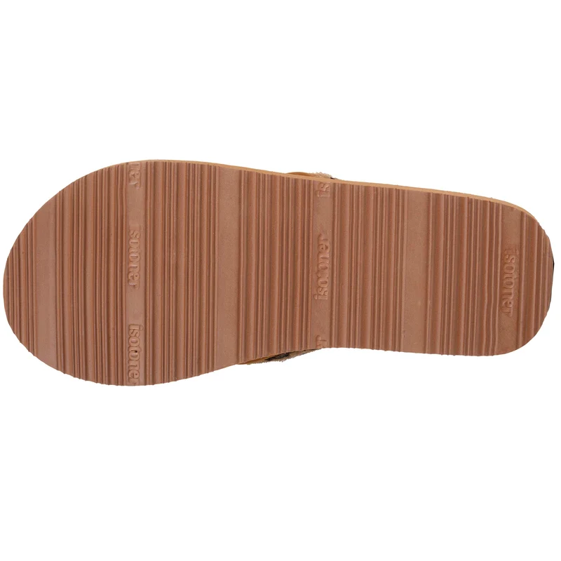 Tongs Femme yoga jungle Marron/Léopard