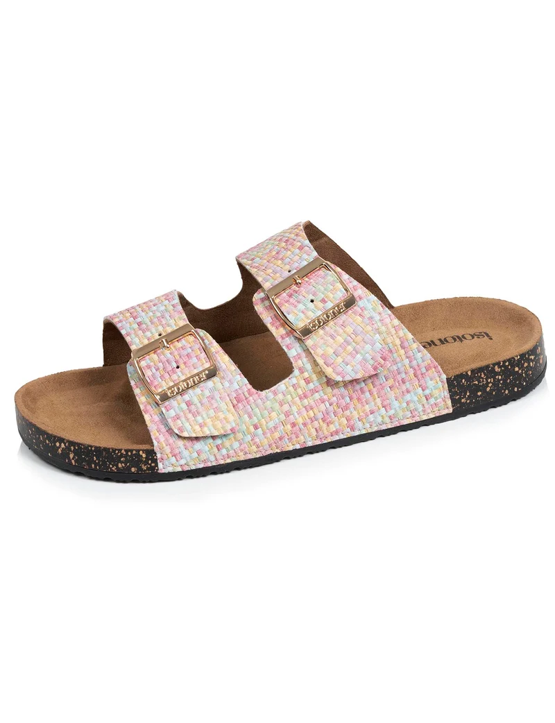 Mules Sandales Femme Double Bride Multicore