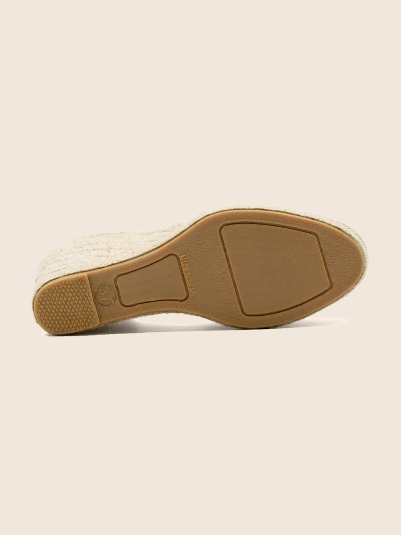Espadrilles compensées recyclées beige