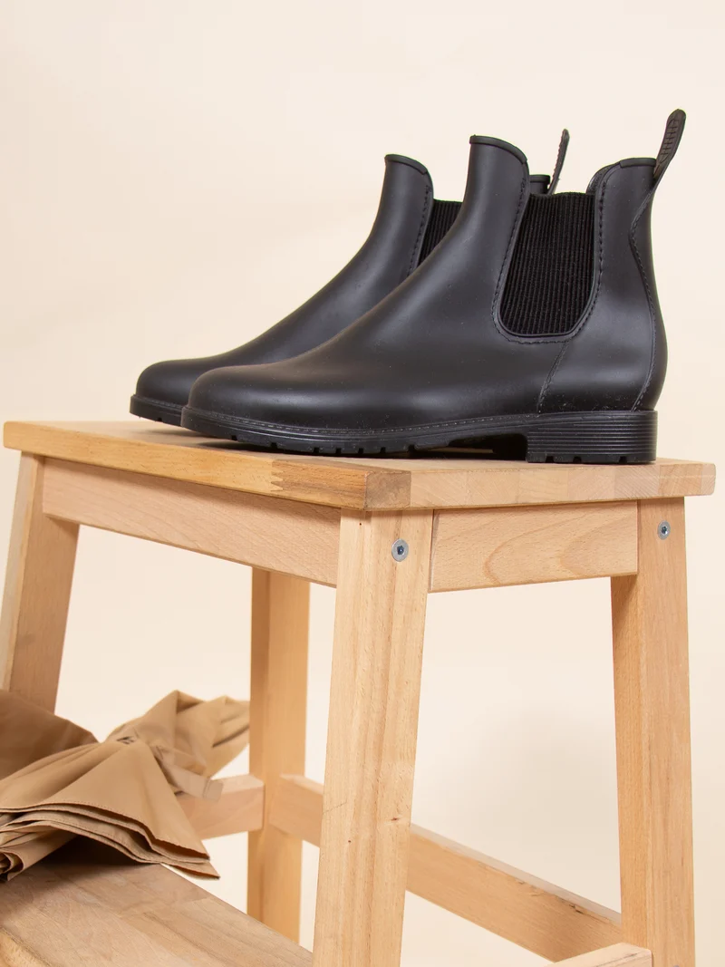 Bottines de pluie noir