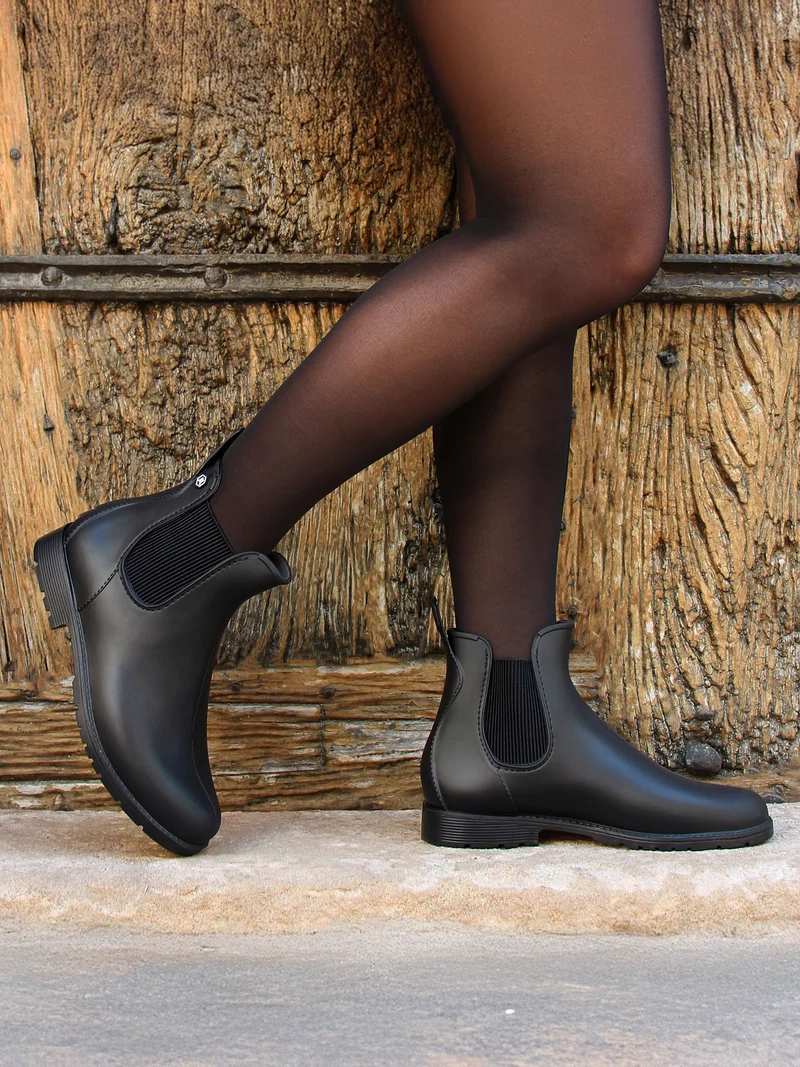 Bottines de pluie noir