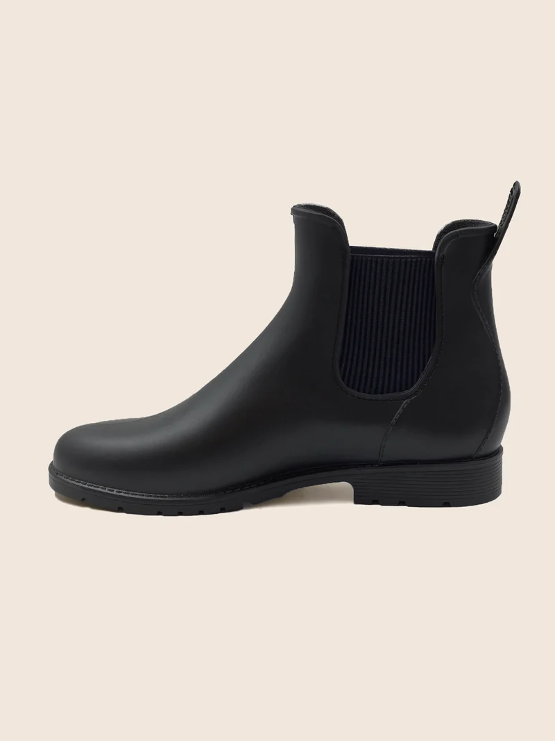 Bottines de pluie noir