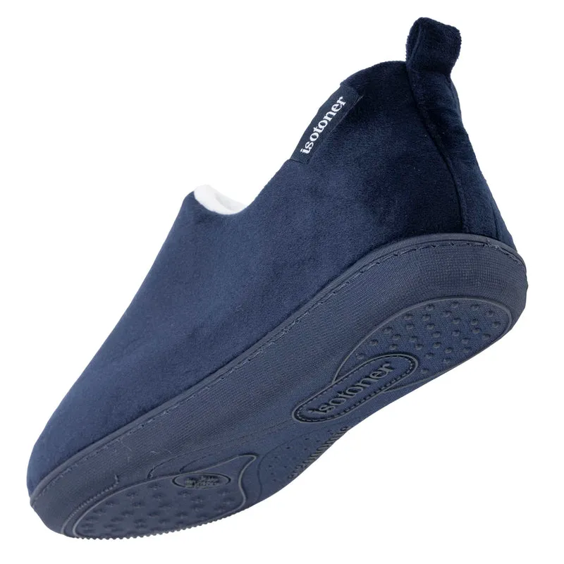 Chaussons bottillons bas Femme Marine