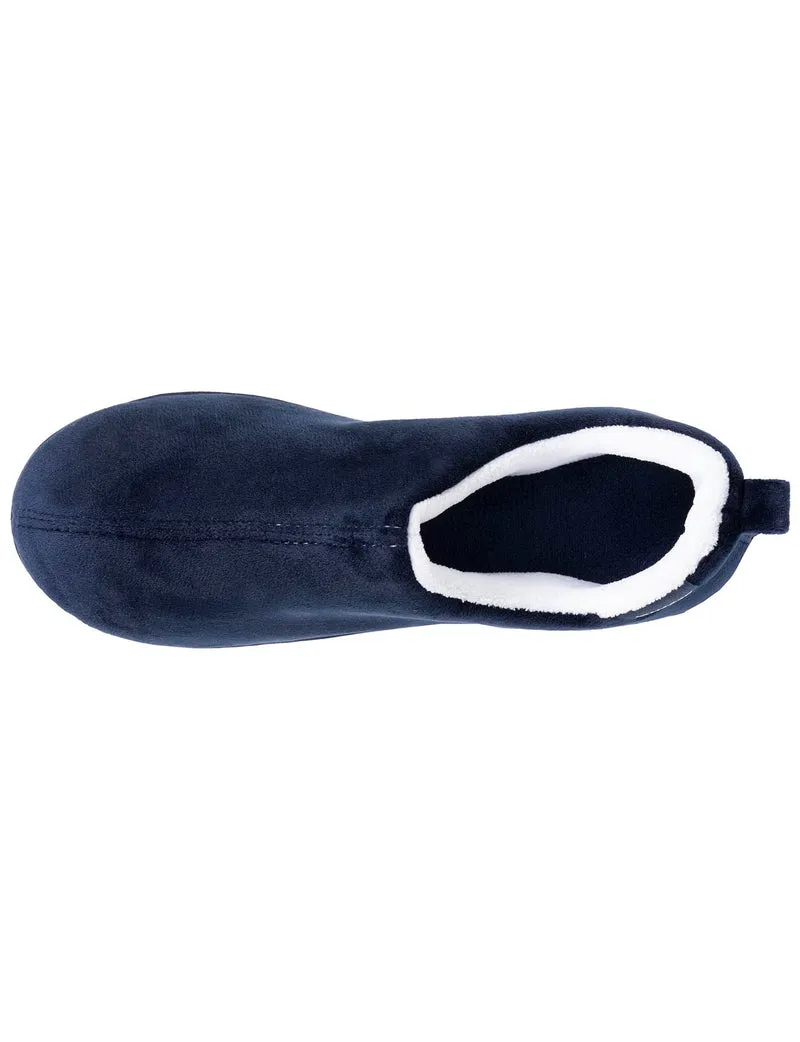 Chaussons bottillons bas Femme Marine