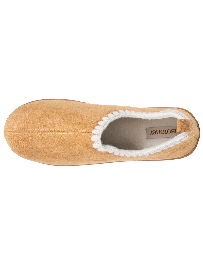 Chaussons bottillons bas Femme Camel