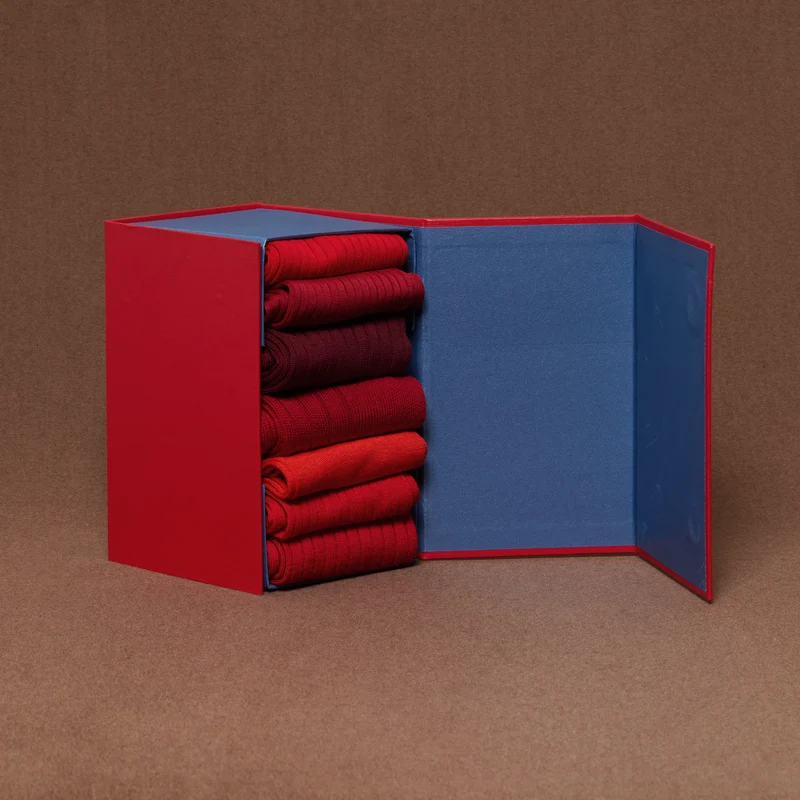 Mi-bas | Coffret 7 nuances de rouge - Mi-bas