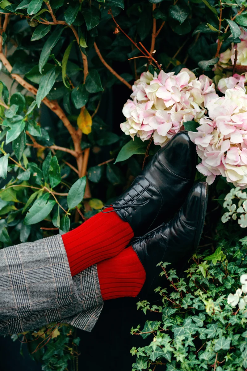 Chaussettes | Coffret 7 nuances de rouge - Mi-mollet