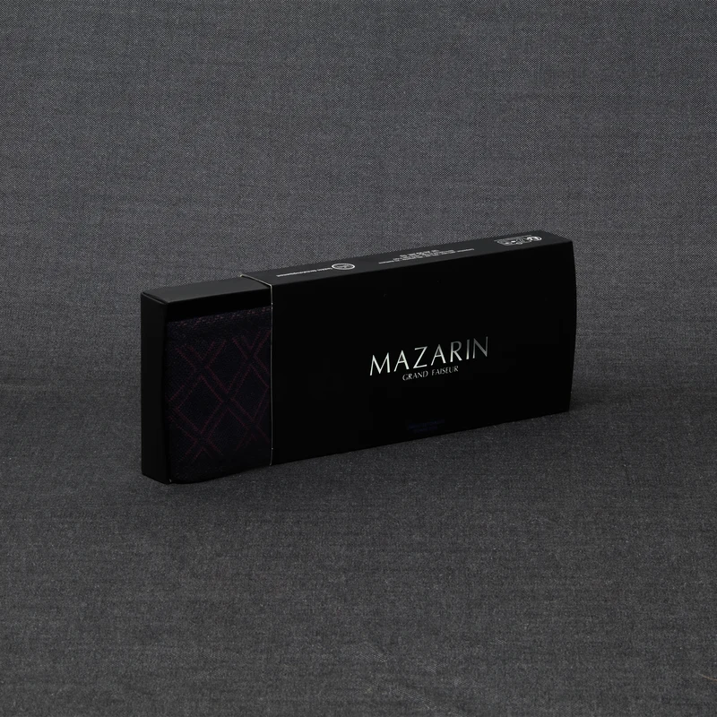 Mi-bas | Marine & Bordeaux - Équitation - Laine & Soie