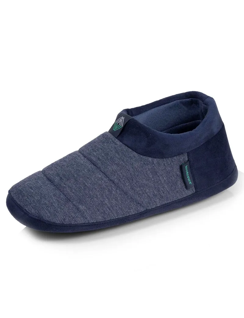 Chaussons bottillons Homme Marine chiné