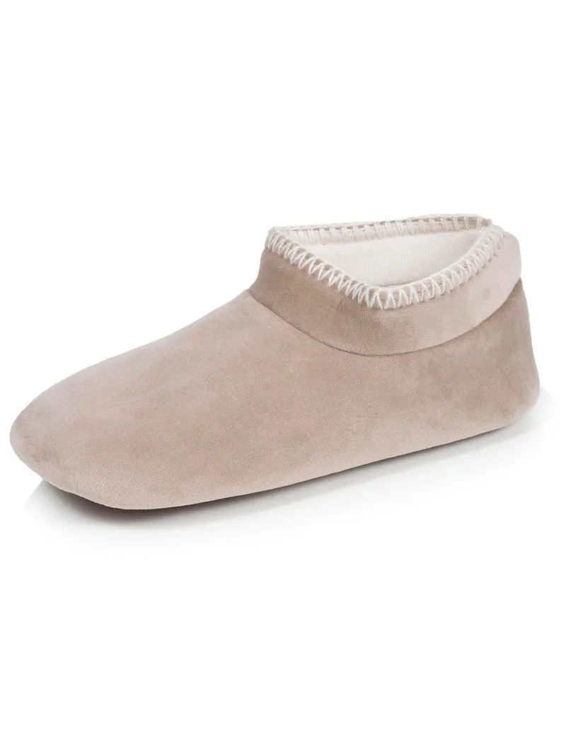Chaussons bottillons Femme Beige