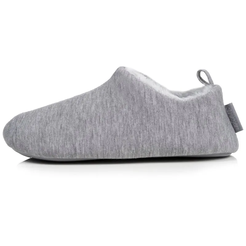 Chaussons bottillons Femme Gris chiné