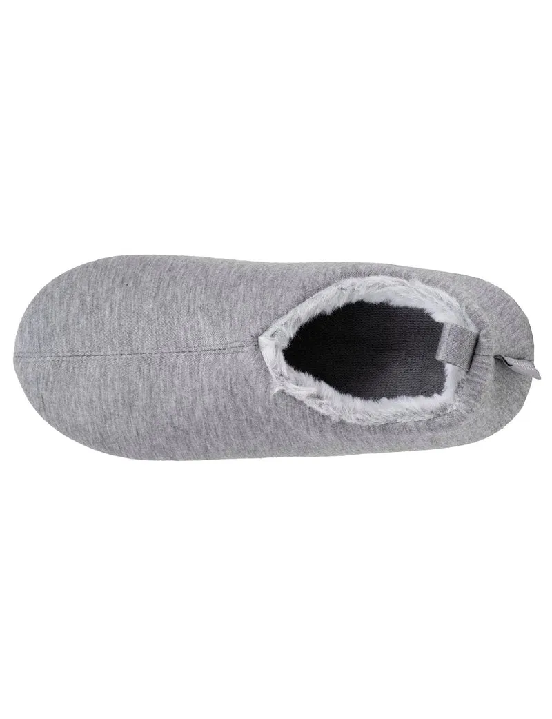Chaussons bottillons Femme Gris chiné