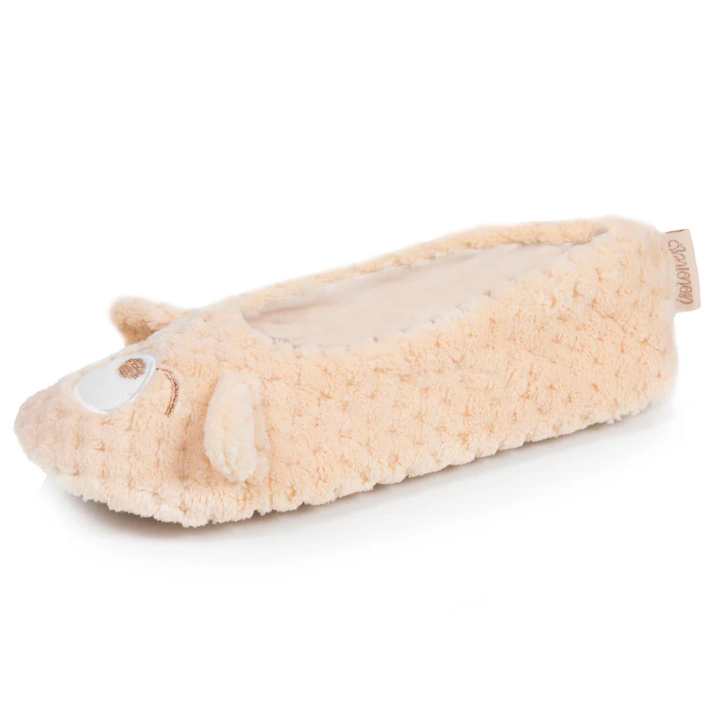 Chaussons ballerines 3D Femme Ours