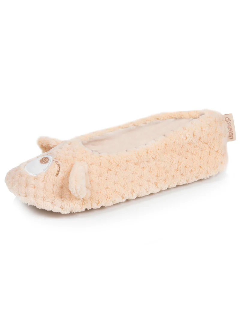 Chaussons ballerines 3D Femme Ours