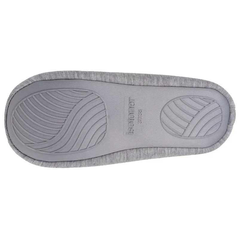 Chaussons ballerines Femme Gris nœud satiné