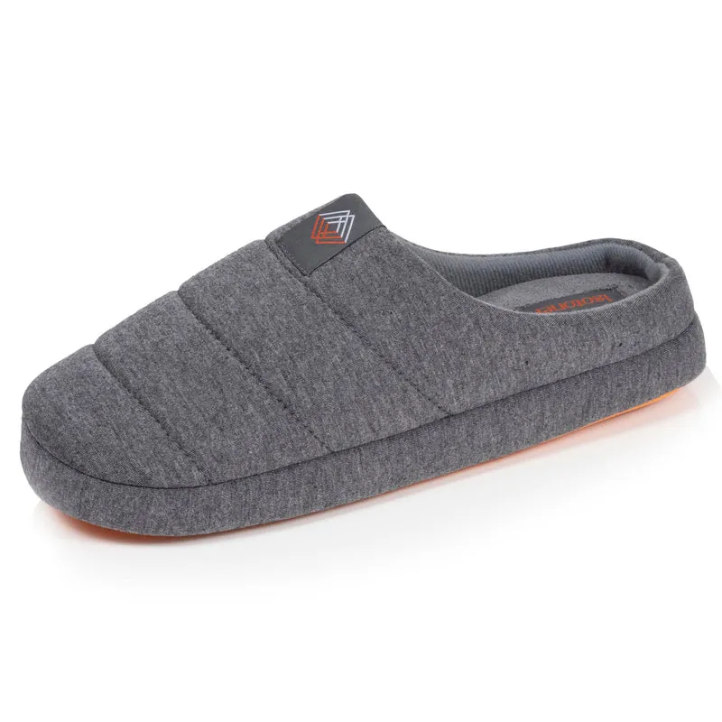 Chaussons mules Homme Gris chiné