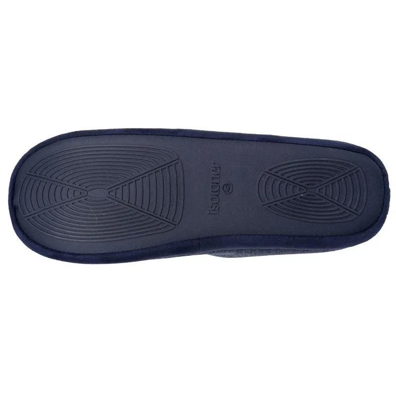 Chaussons mules Homme Marine chiné diamant