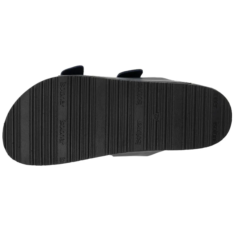 Mules sandales Homme double bride Marine