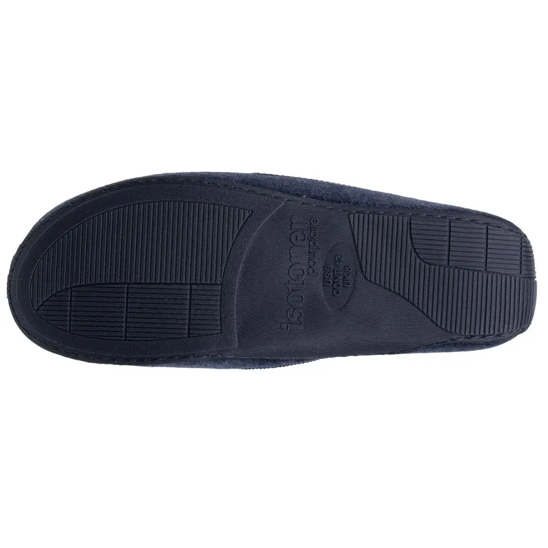 Chaussons mocassins Homme Marine chiné