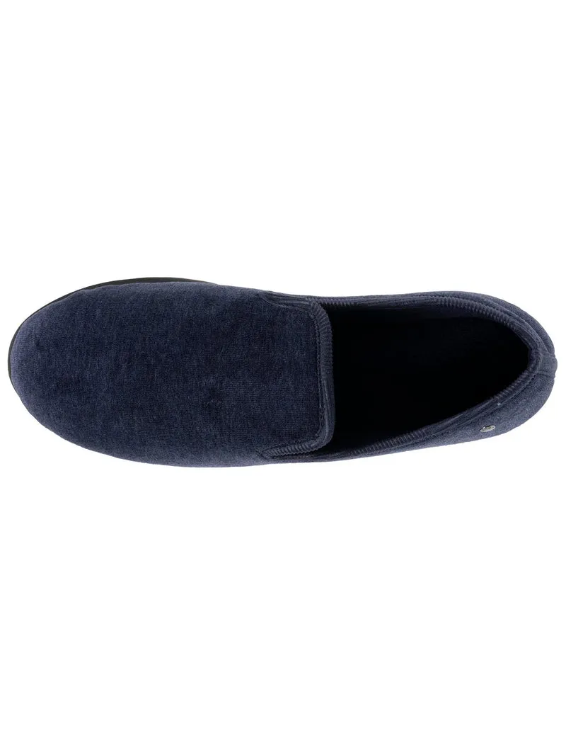 Chaussons charentaises Homme Marine chiné