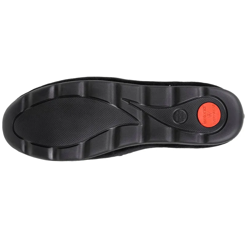 Chaussons charentaises Homme Noir Tartan