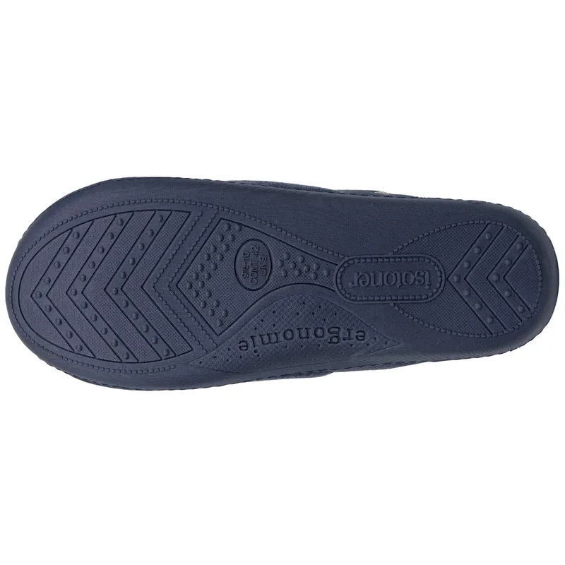 Chaussons mules Homme Marine chiné