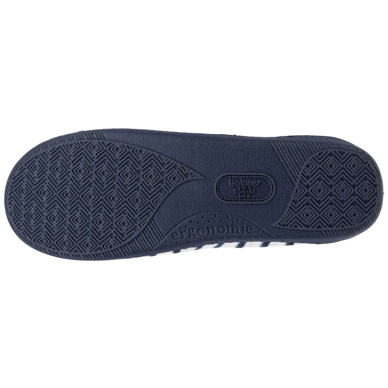 Chaussons mules Femme Rayures bleues