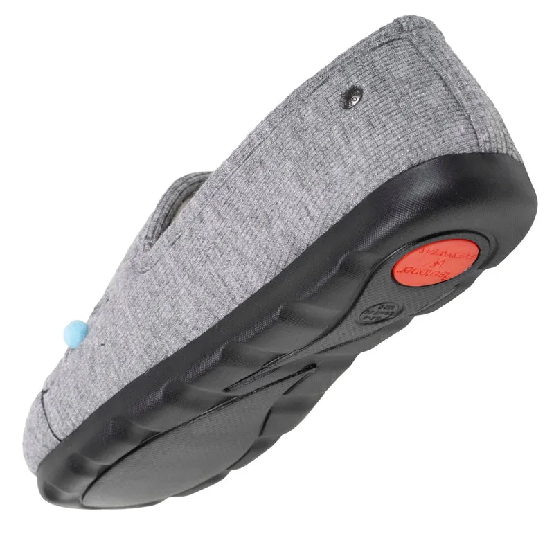Chaussons charentaises Femme Chat Gris irisé