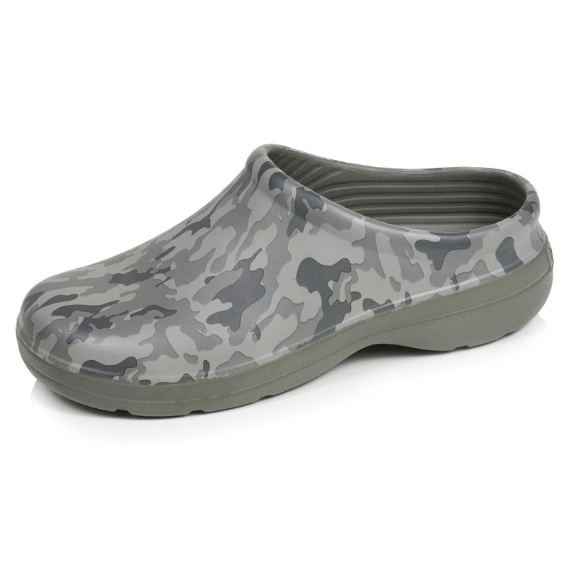 Sabots de jardin Homme imprimé camo kaki