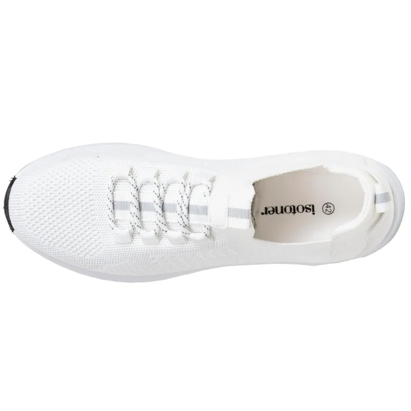 Basket Confort Homme slip-on lacets blanc