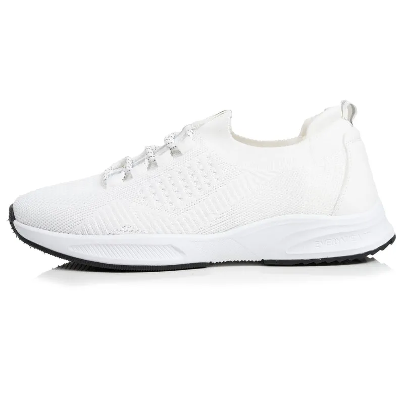 Basket Confort Homme slip-on lacets blanc