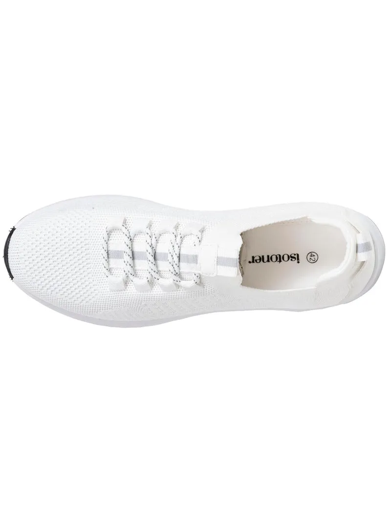 Basket Confort Homme slip-on lacets blanc