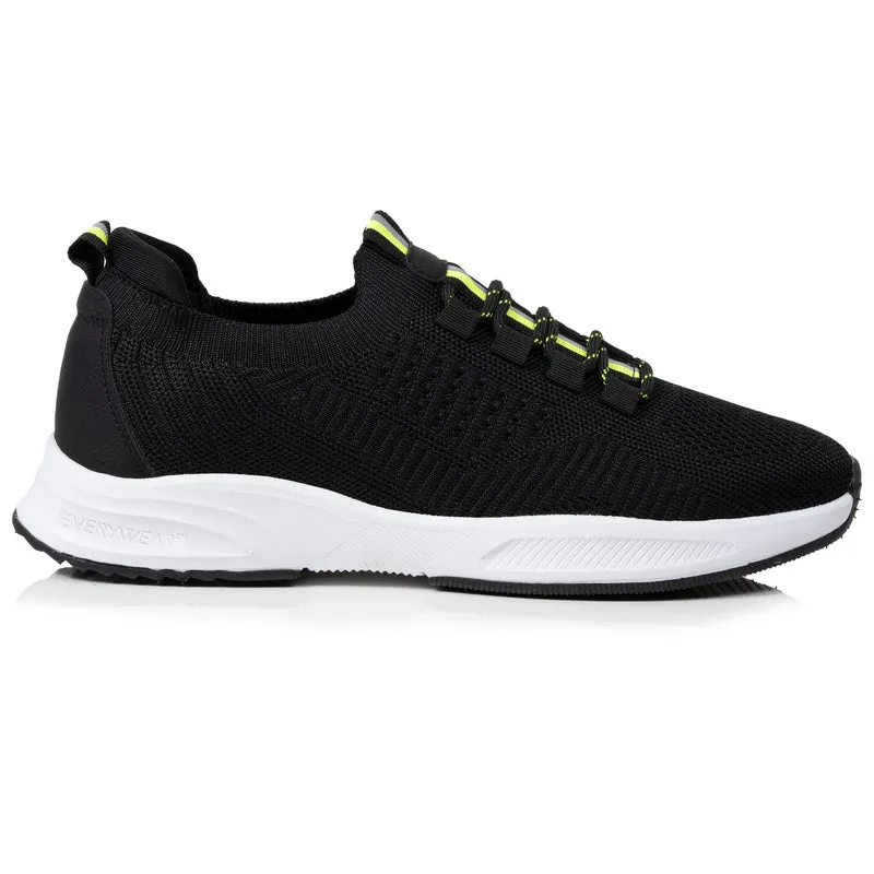 Basket Confort Homme slip-on Noir/jaune