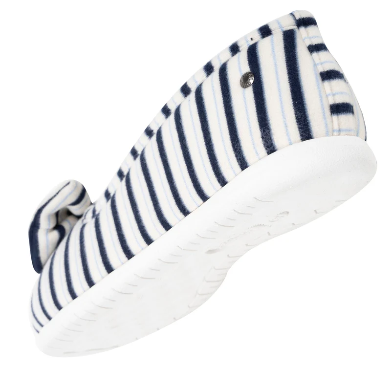 Chaussons ballerines Femme Rayures bleues