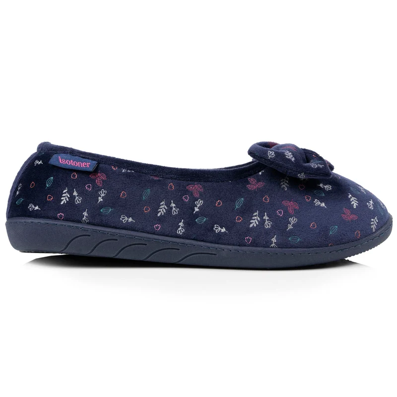 Chaussons ballerines Femme Marine