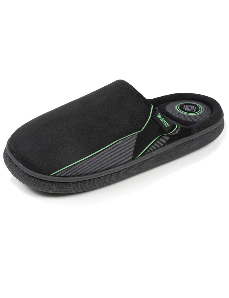 Chaussons mules Homme BLOUP Noir imprimé vert