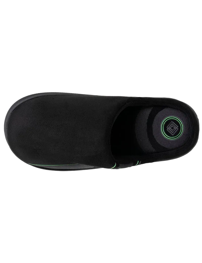 Chaussons mules Homme BLOUP Noir imprimé vert